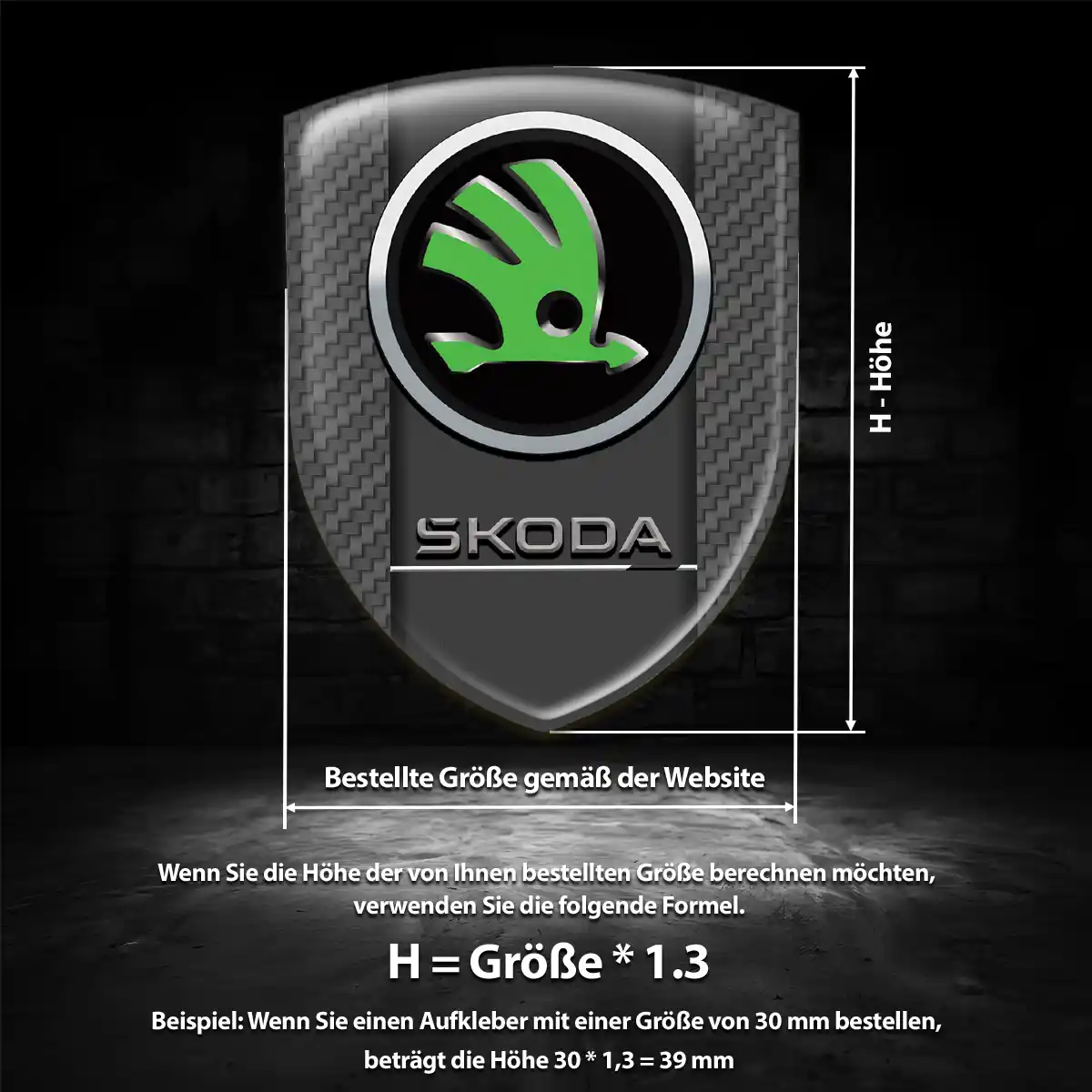 Skoda Silikon Aufkleber Embleme Auto Stilvolles Design