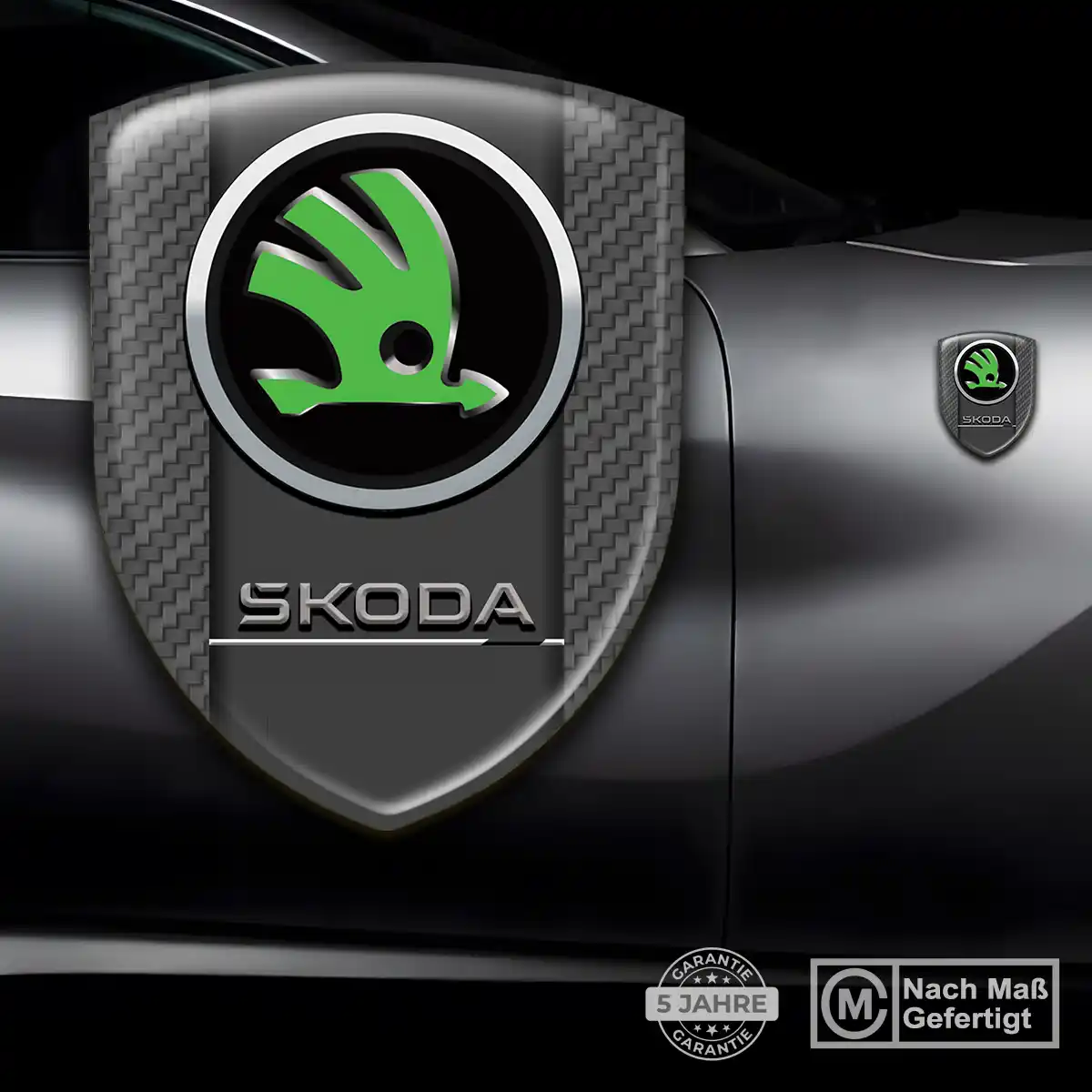 Skoda Silikon Aufkleber Embleme Auto Stilvolles Design