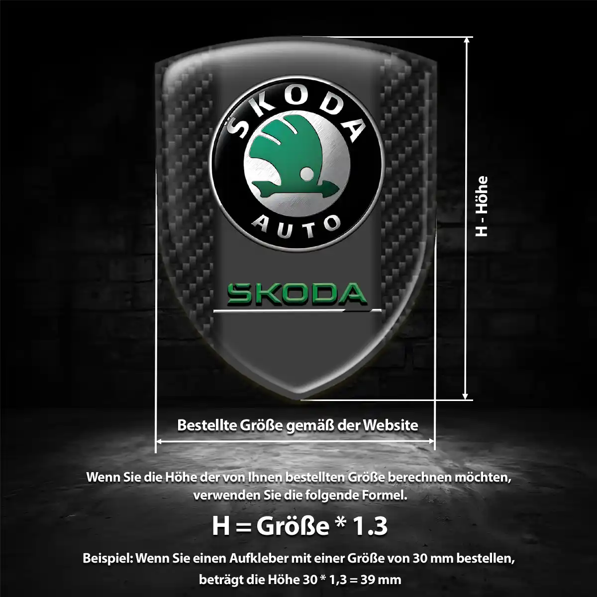 Skoda Silikon Aufkleber Stilvolles Design