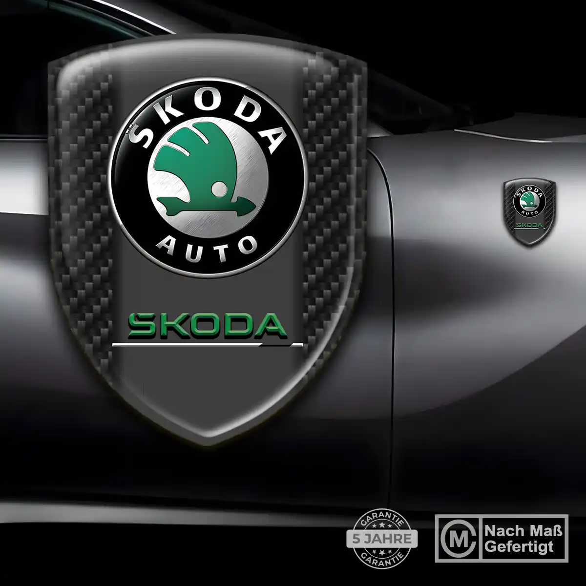 Skoda Silikon Aufkleber Stilvolles Design