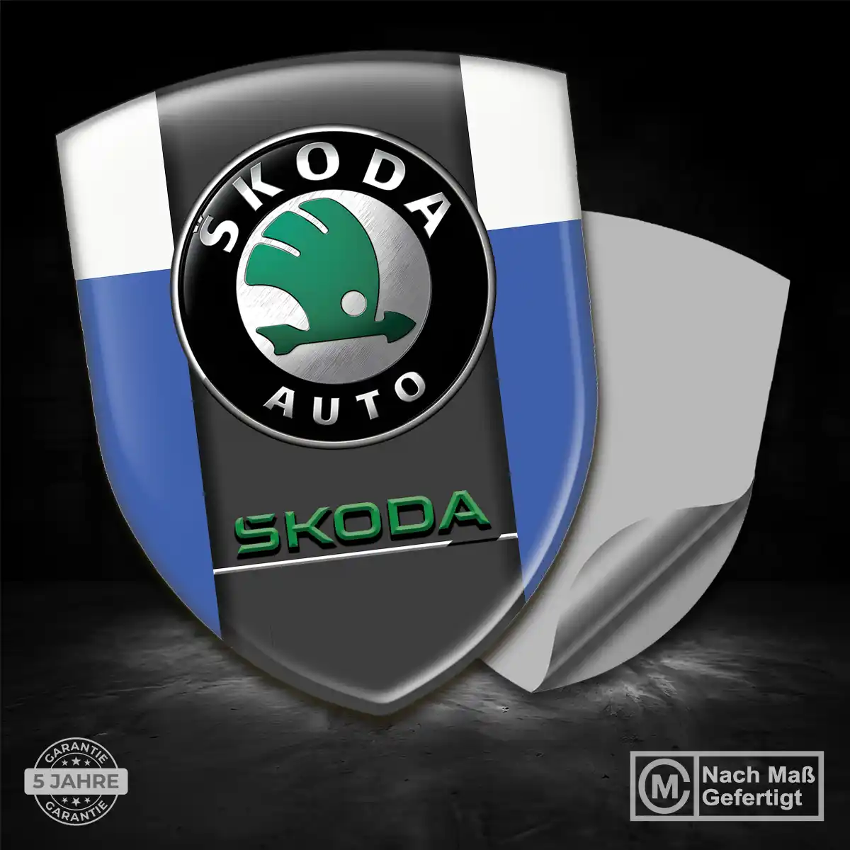 Skoda Silikon Aufkleber Wappen Auto Hohe Qualität