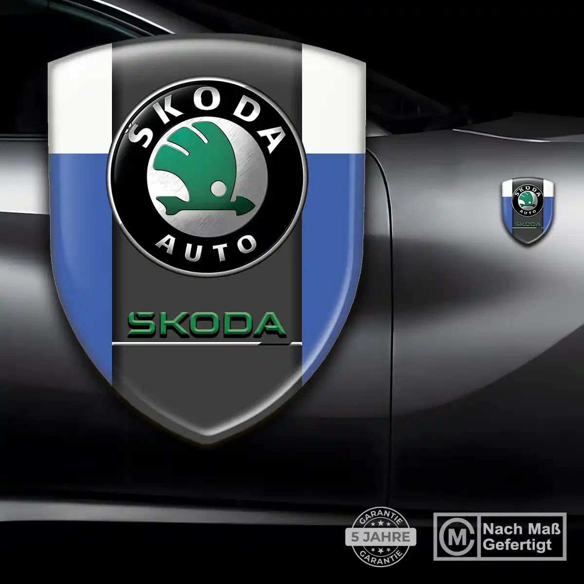 Skoda Silikon Aufkleber Wappen Auto Hohe Qualität