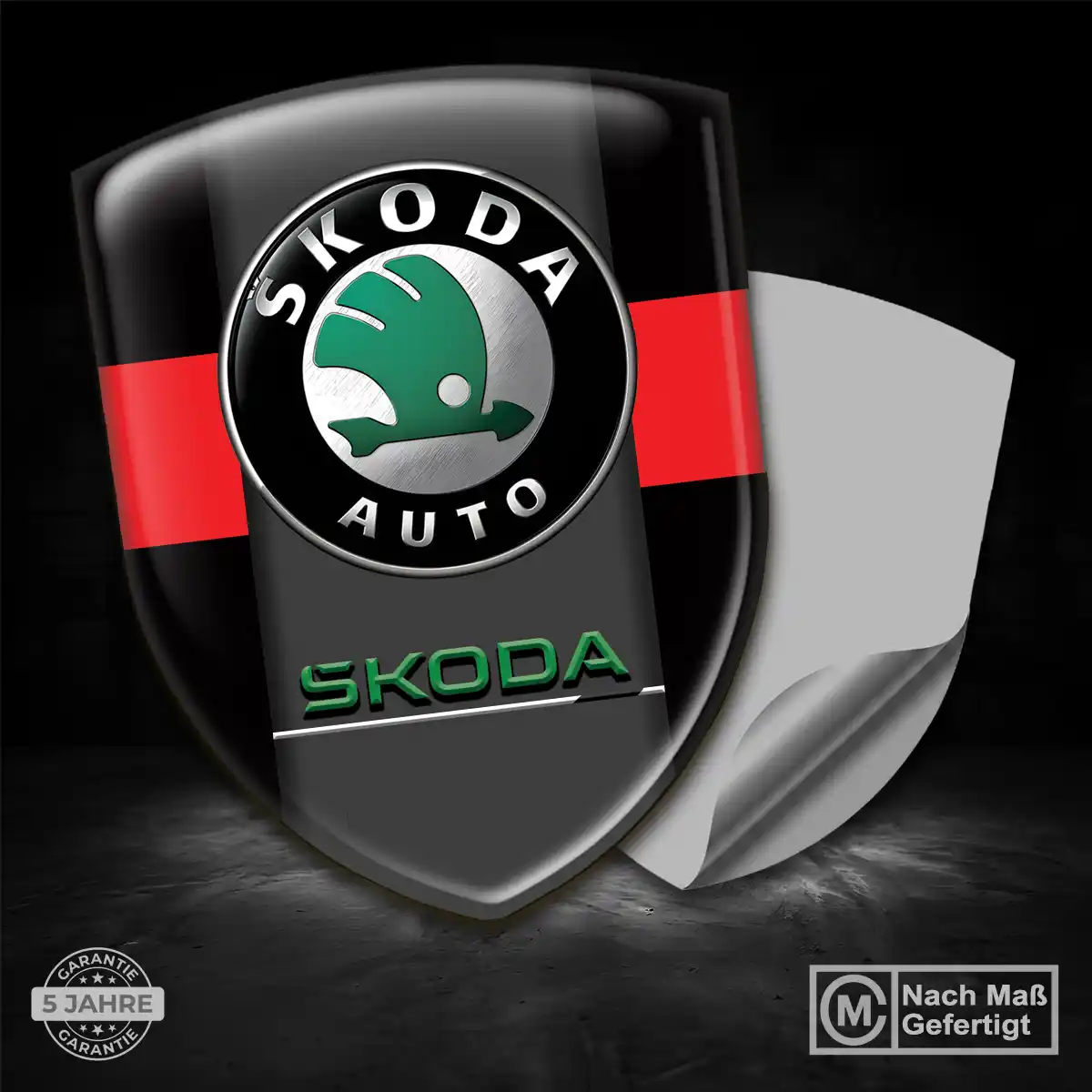 Skoda Silikon Aufkleber Wappen Auto Stilvolles Design
