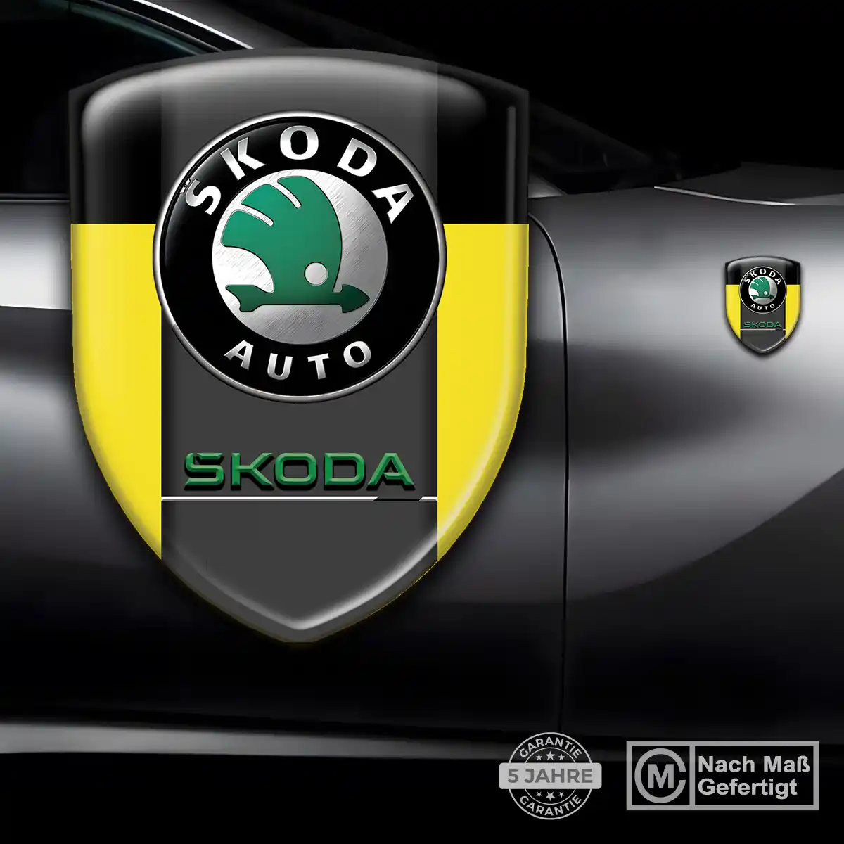 Skoda Silikon Aufkleber Wappen Hohe Qualität