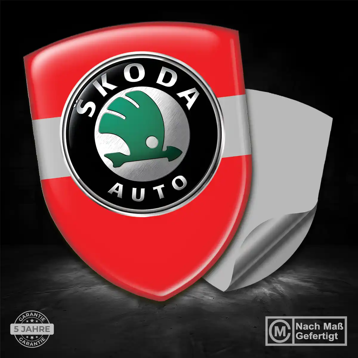 Skoda Silikon Aufkleber Wappen Stilvolles Design