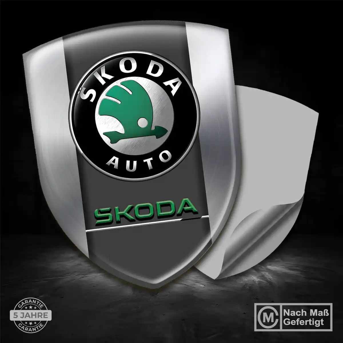 Skoda Wappen Aufkleber Auto Premium-Edition