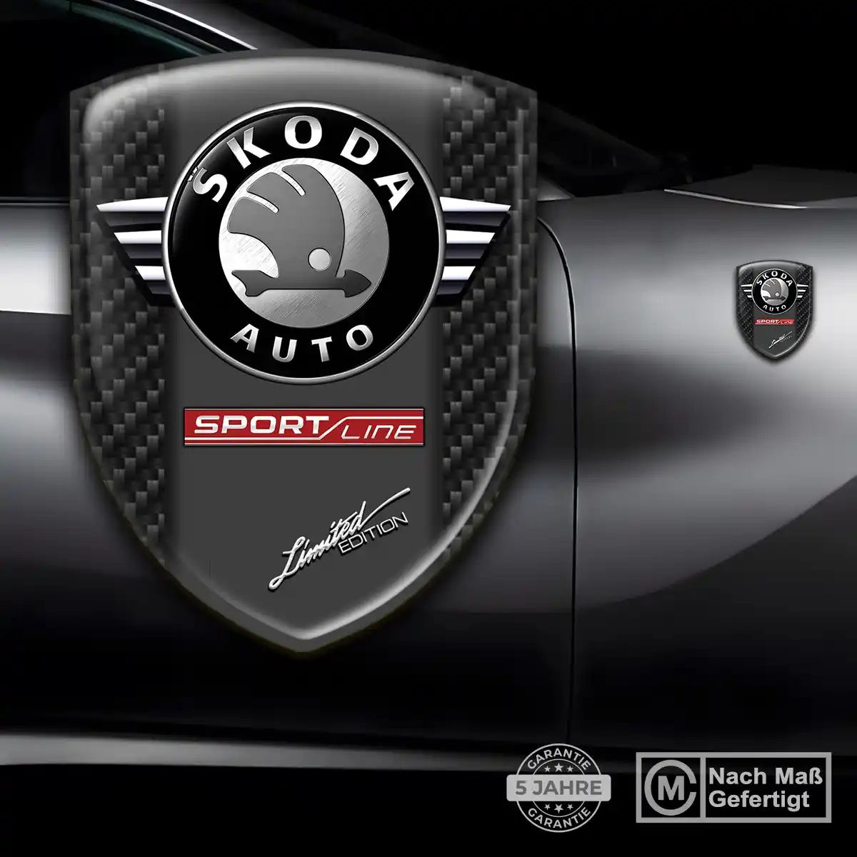 Skoda Wappen Aufkleber Auto Stilvolles Design