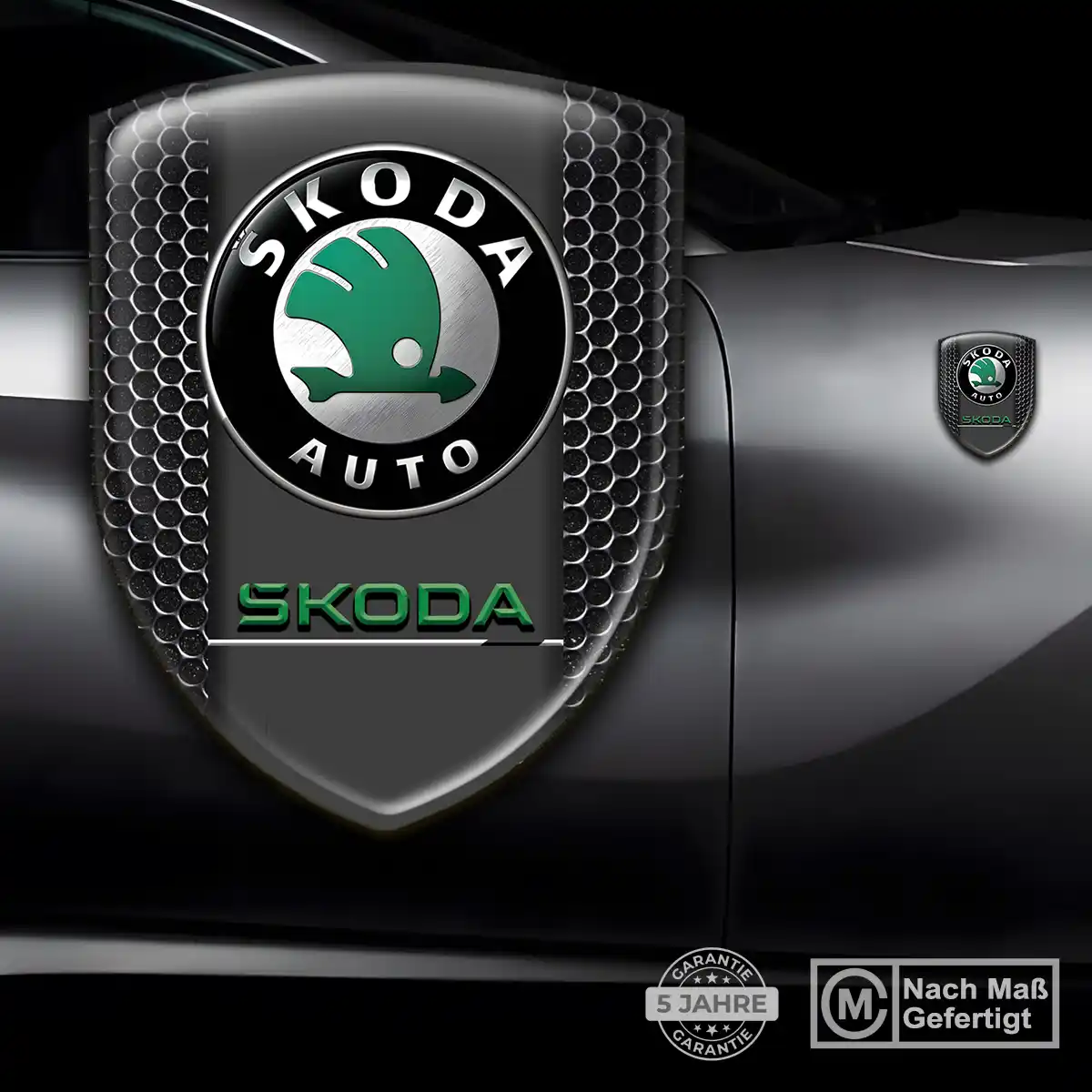 Skoda Wappen Aufkleber Emblem Auto Hohe Qualität