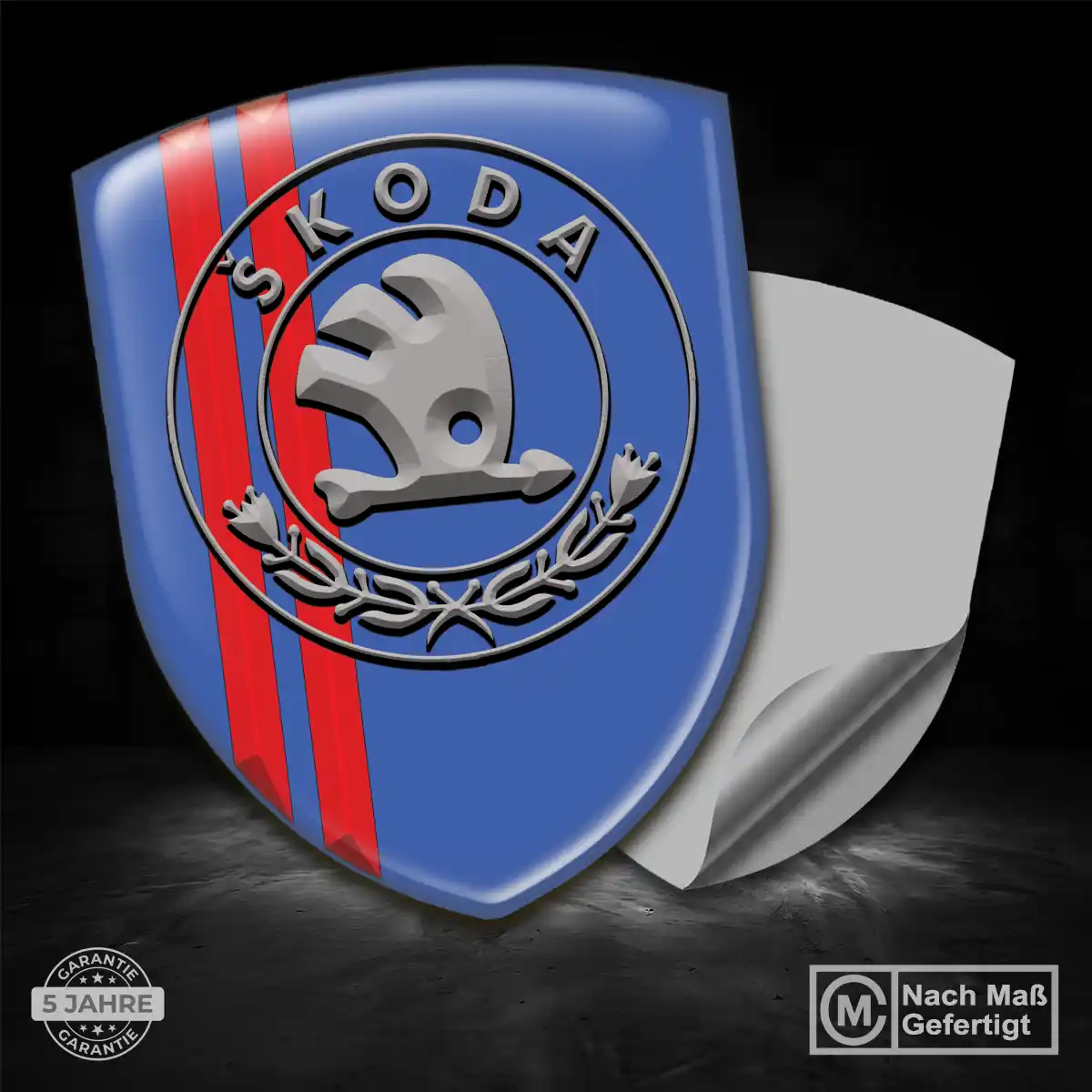 Skoda Wappen Aufkleber Emblem Auto Stilvolles Design
