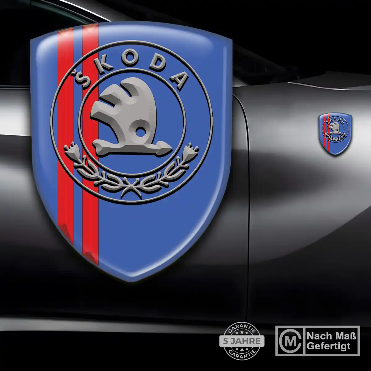 Skoda Wappen Aufkleber Emblem Auto Stilvolles Design