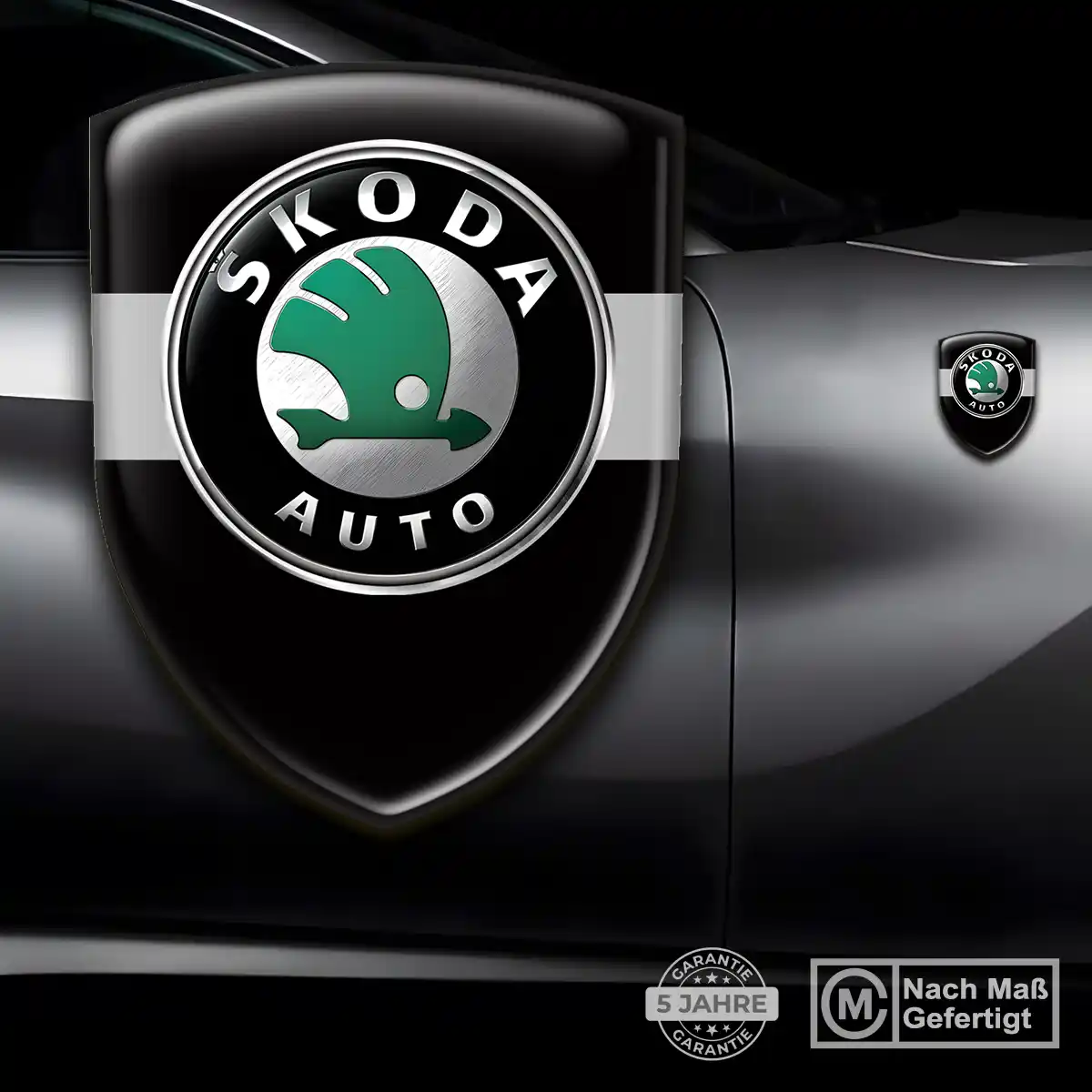 Skoda Wappen Aufkleber Emblem Stilvolles Design