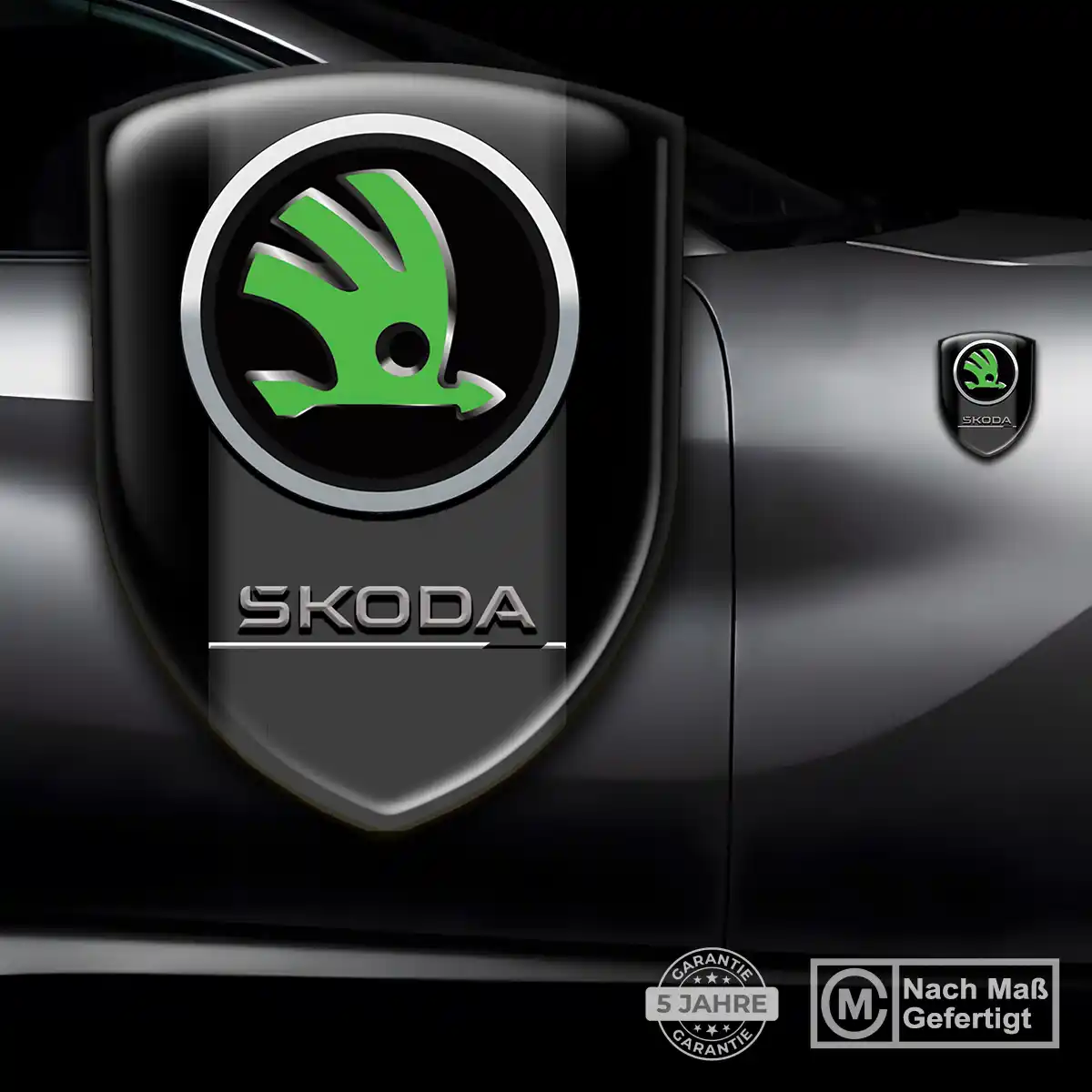 Skoda Wappen Aufkleber Premium-Edition