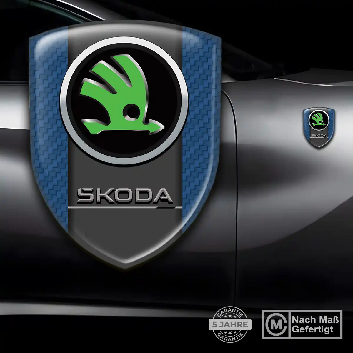Skoda Wappen Aufkleber Stilvolles Design