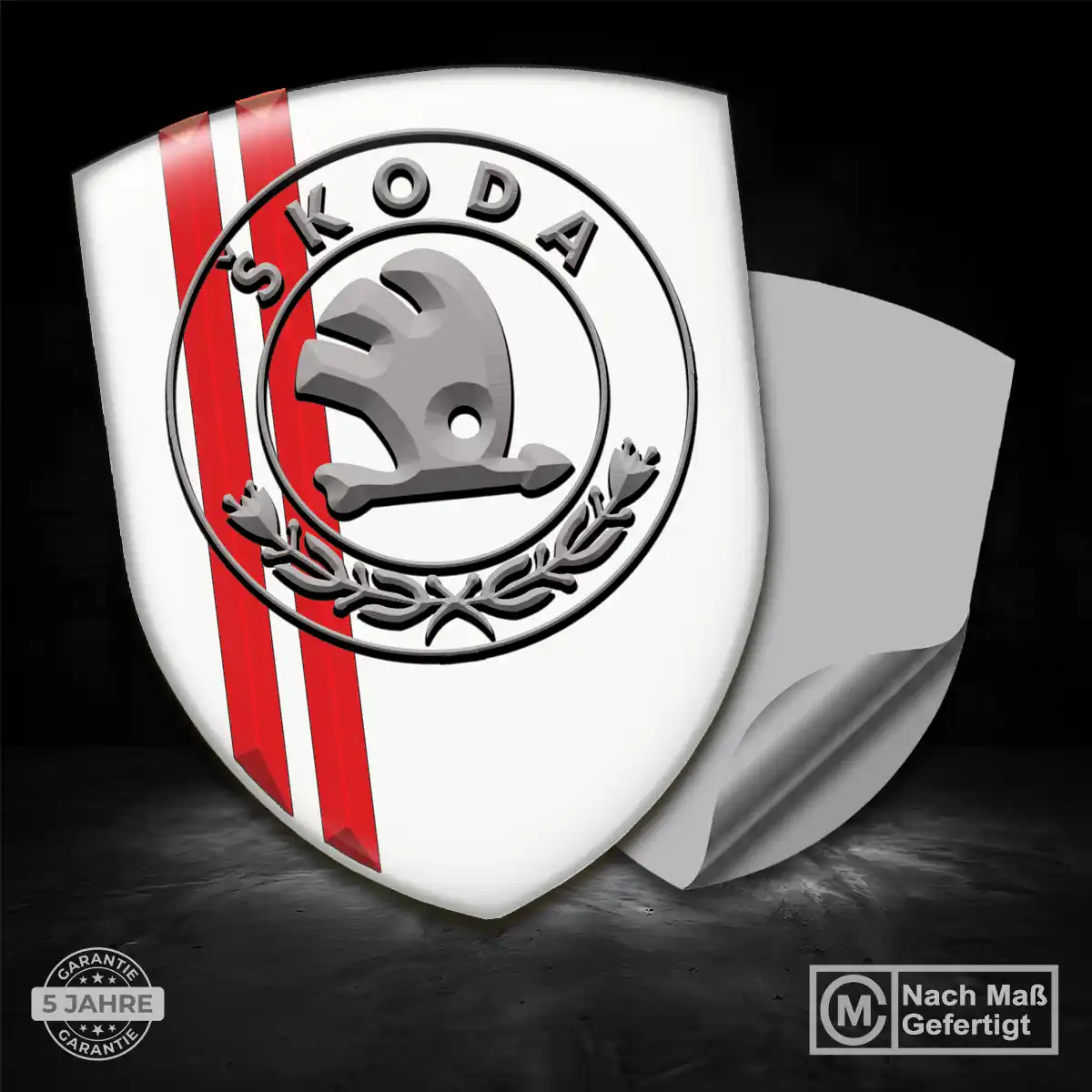 Skoda Wappen Emblem Aufkleber Auto Hohe Qualität