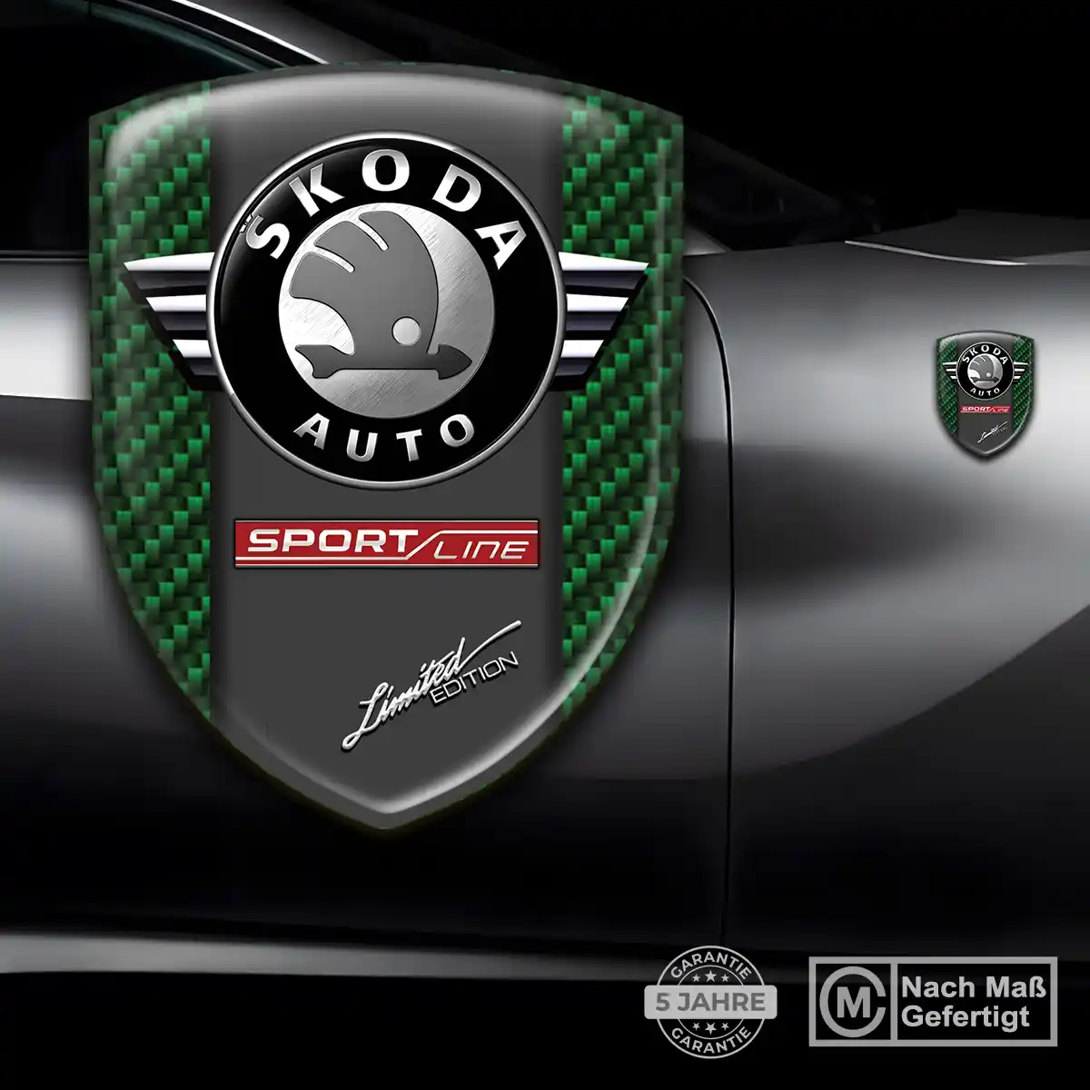 Skoda Wappen Emblem Aufkleber Auto Stilvolles Design
