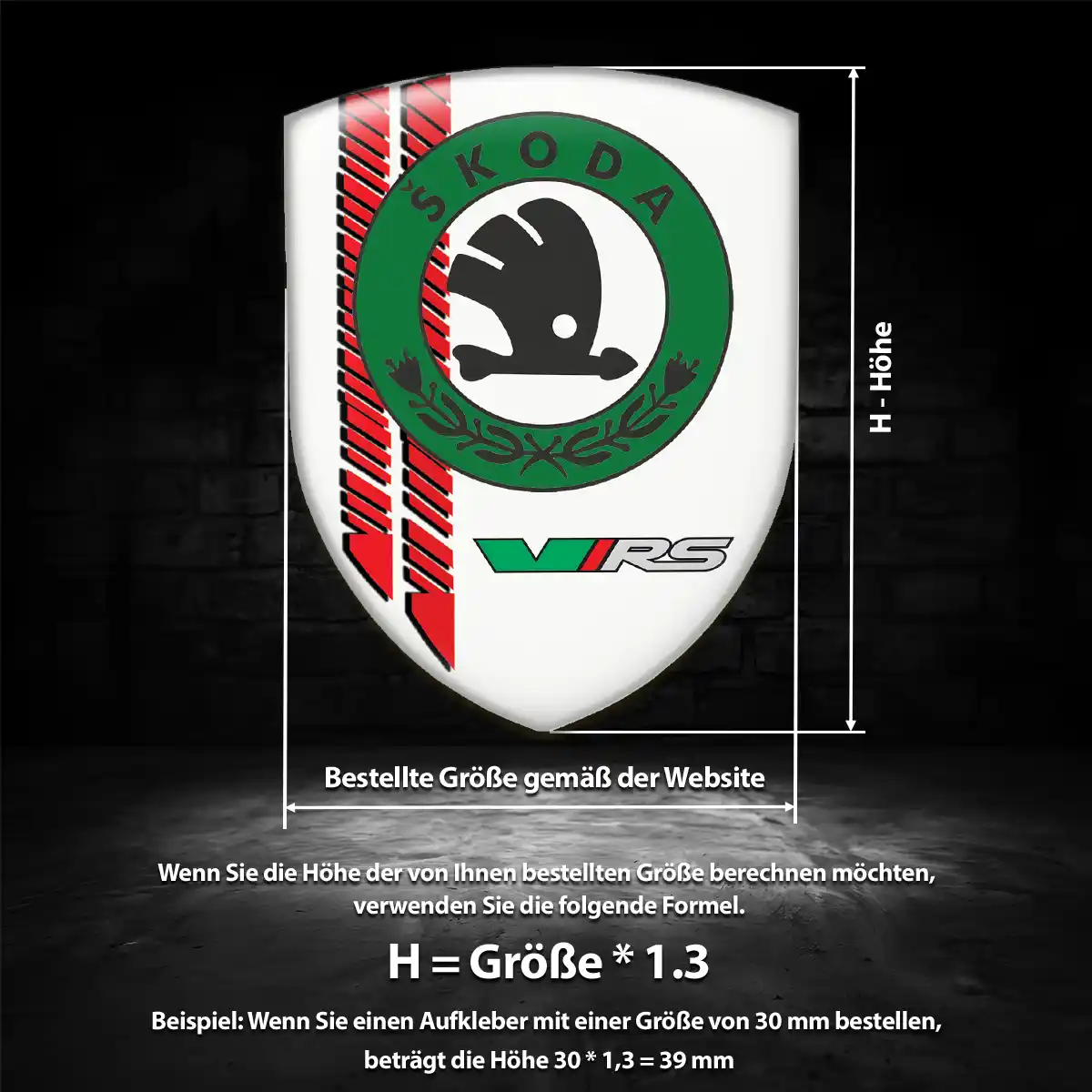 Skoda Wappen Emblem Aufkleber Hohe Qualität
