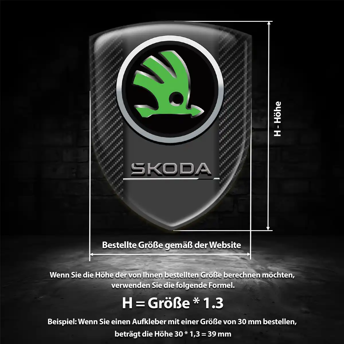 Skoda Wappen Emblem Auto Hohe Qualität