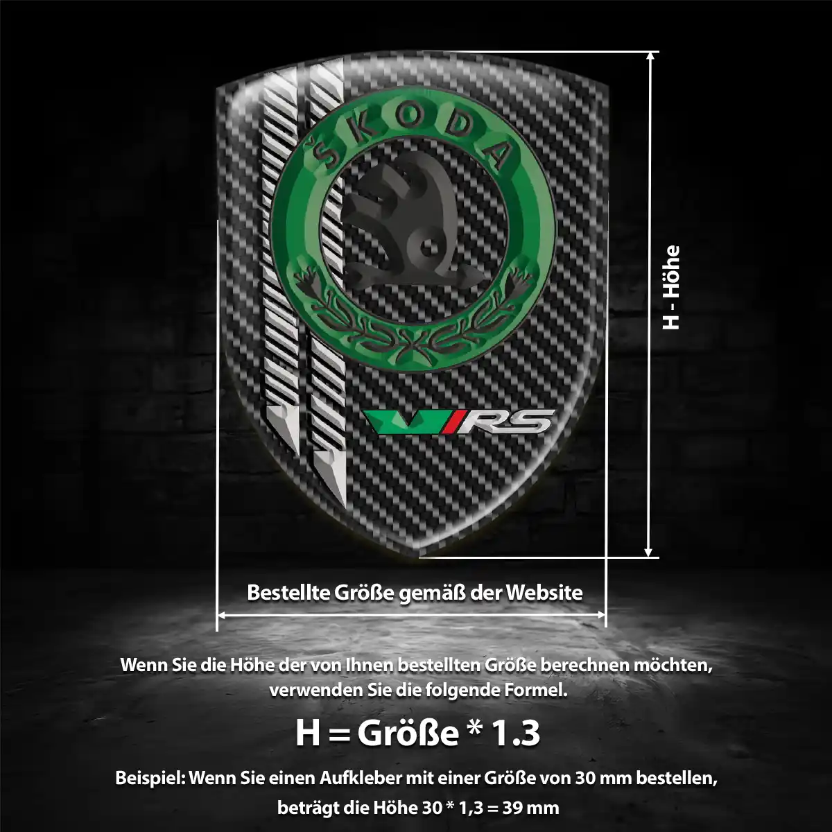 Skoda Wappen Emblem Auto Premium-Edition