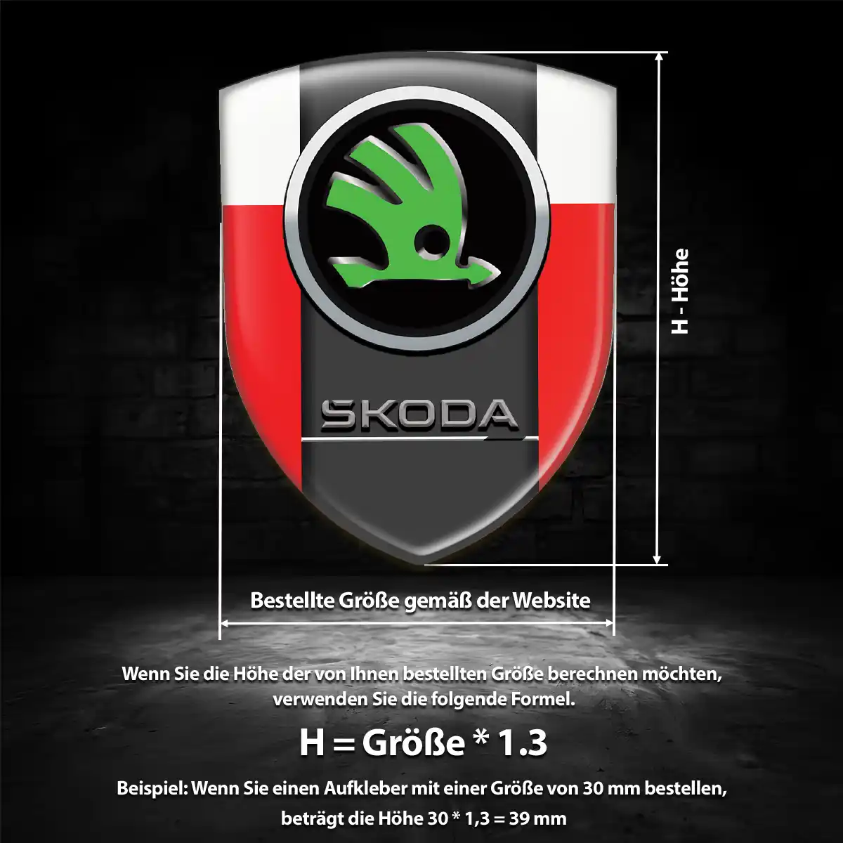 Skoda Wappen Emblem Auto Stilvolles Design