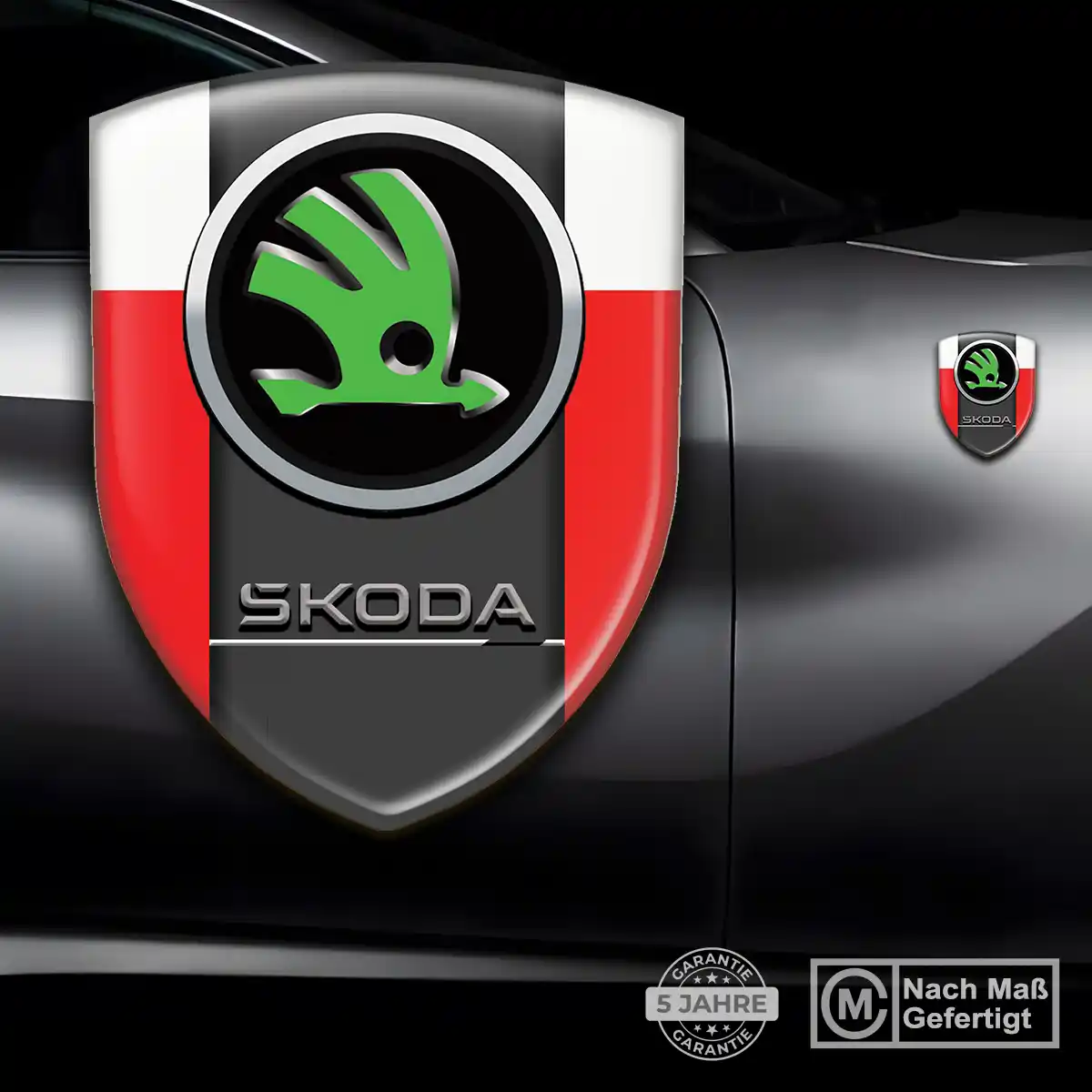 Skoda Wappen Emblem Auto Stilvolles Design