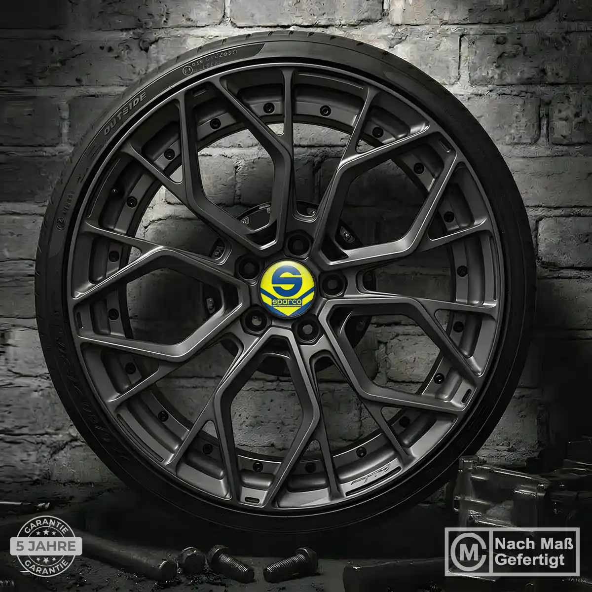 Sparco Nabendeckel Aufkleber Edles Design