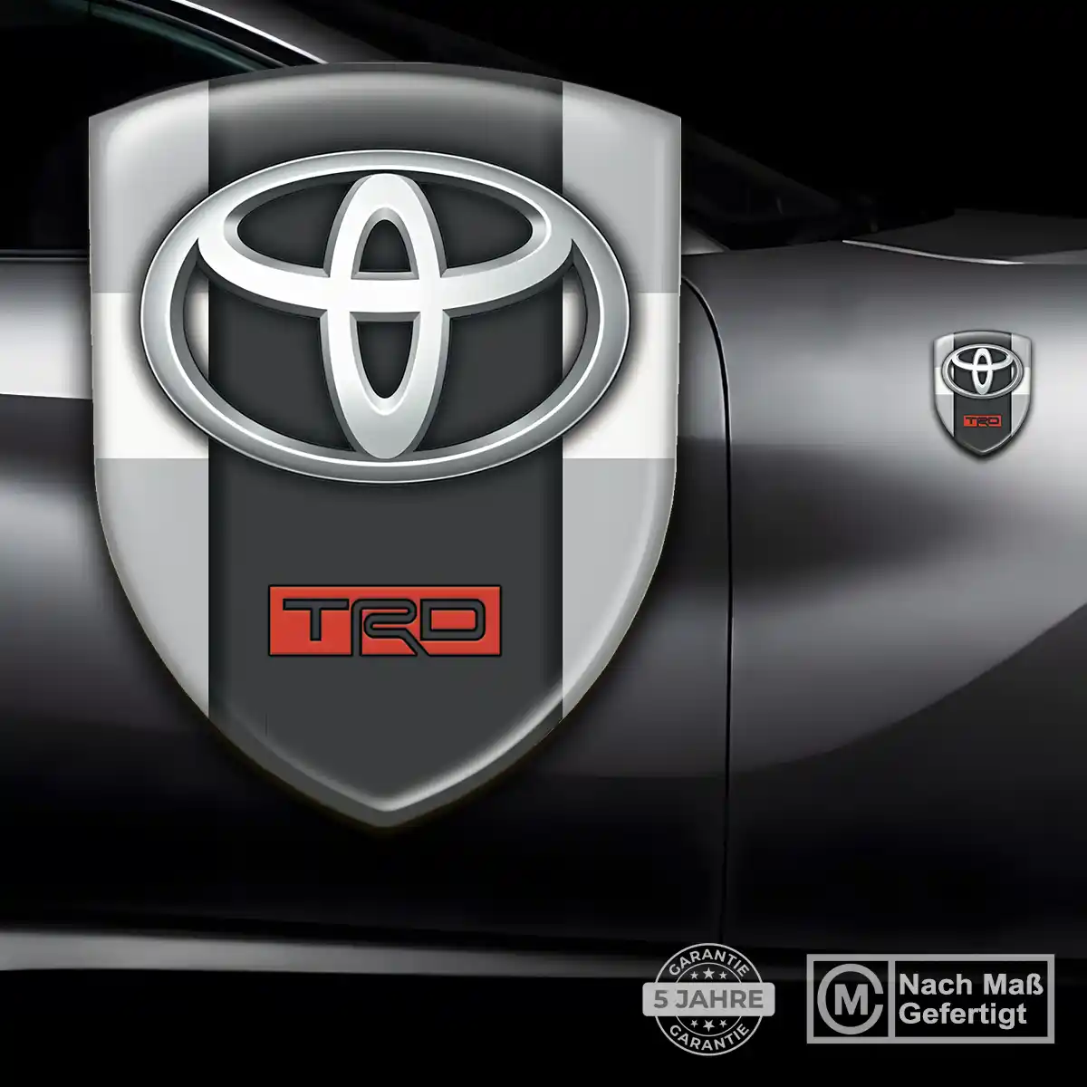 Toyota 3D Gel Aufkleber Silikon Auto Stilvolles Design