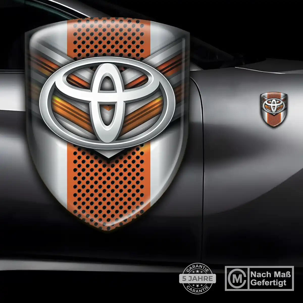 Toyota 3D Gel Aufkleber Wappen Stilvolles Design