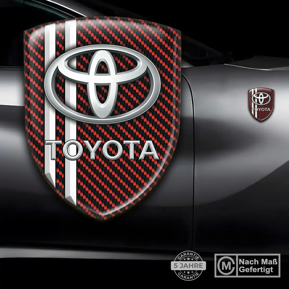 Toyota Aufkleber 3D Gel Embleme Auto Stilvolles Design