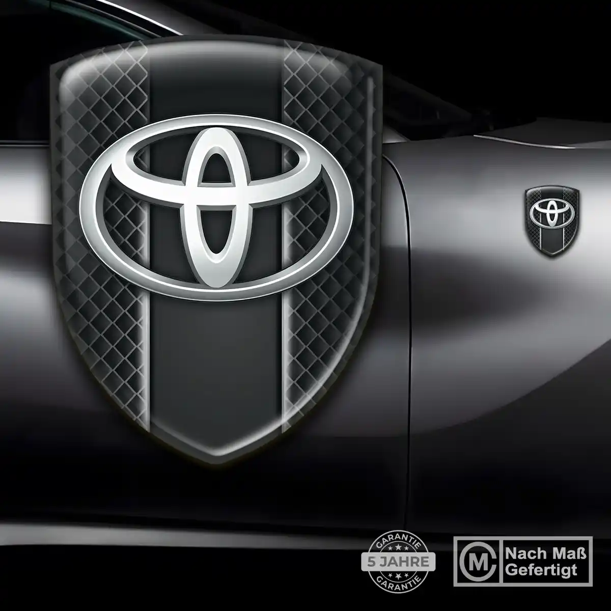 Toyota Aufkleber 3D Gel Silikon Stilvolles Design