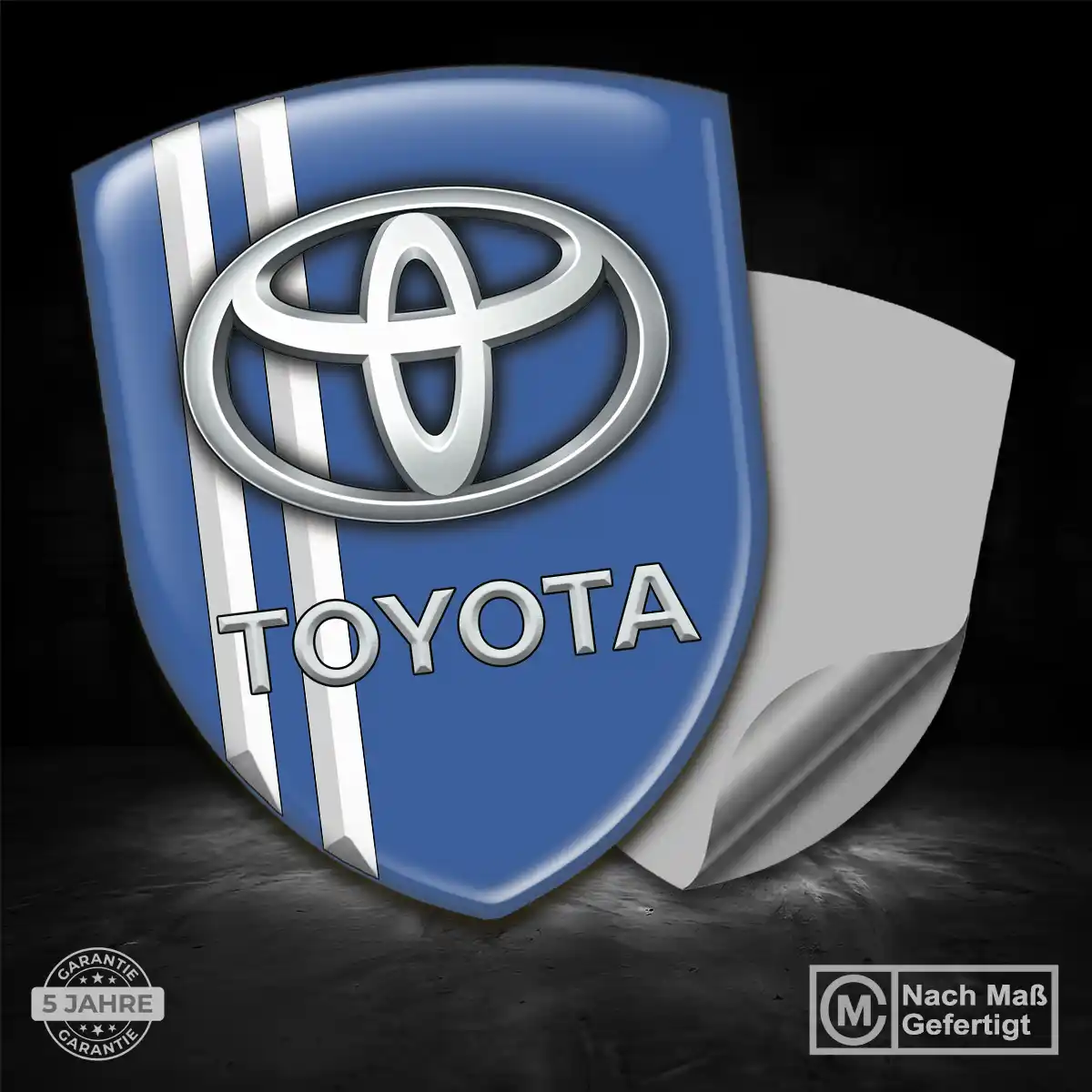 Toyota Aufkleber 3D Gel Wappen Stilvolles Design