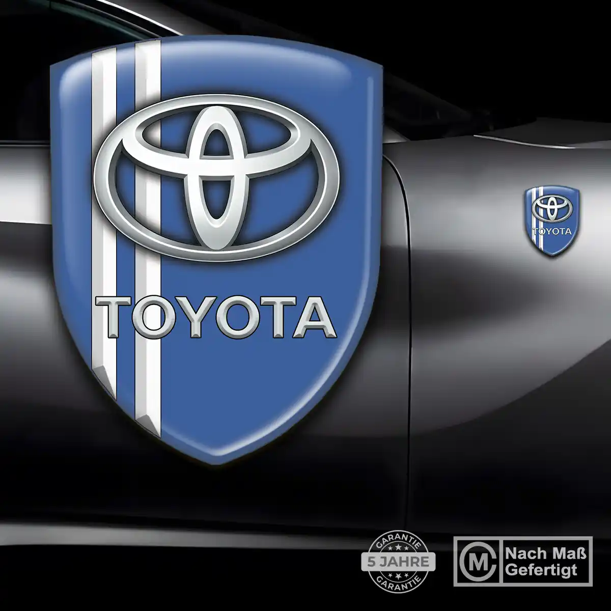 Toyota Aufkleber 3D Gel Wappen Stilvolles Design