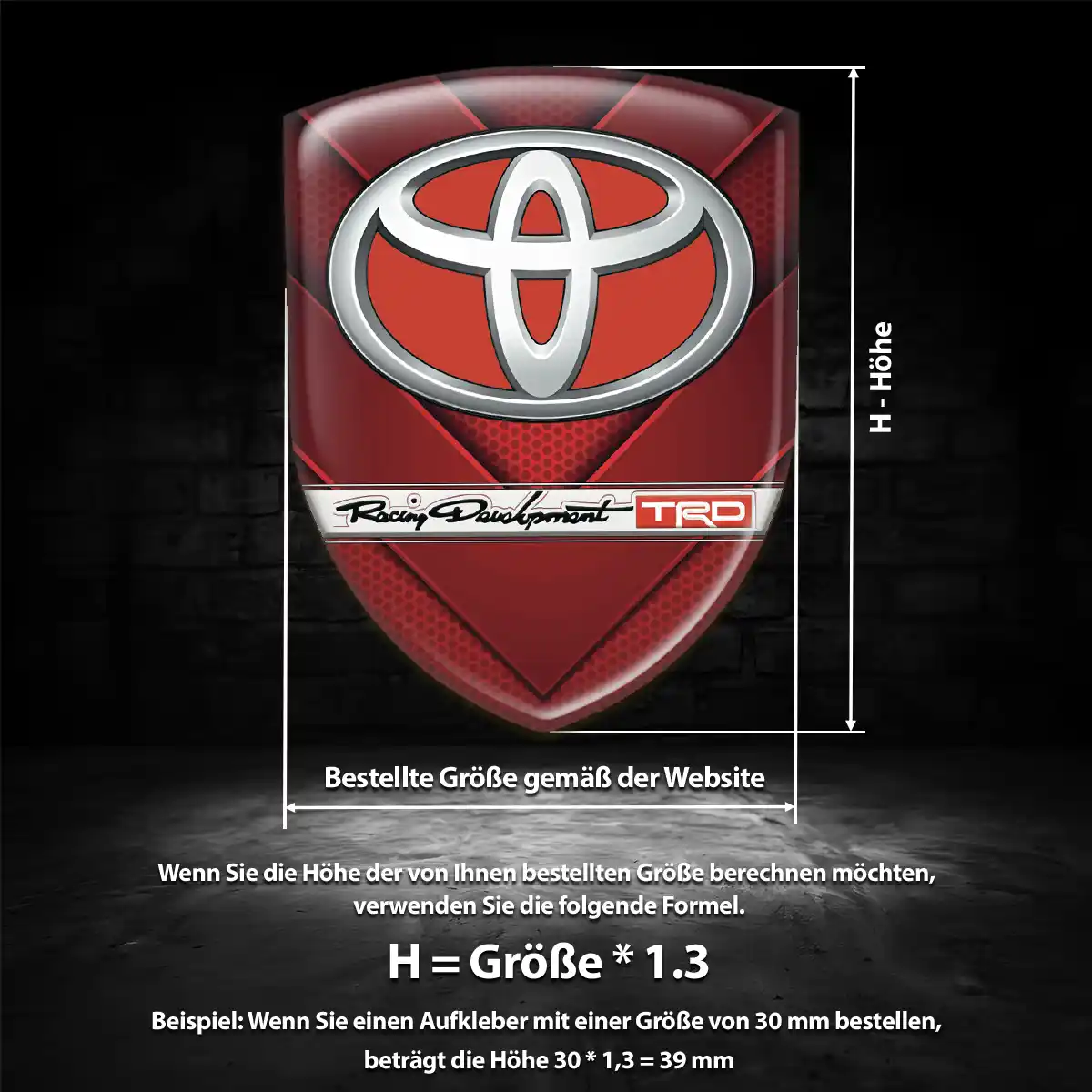 Toyota Aufkleber Auto Stilvolles Design