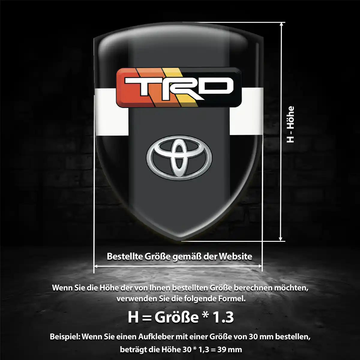 Toyota Aufkleber Emblem Auto Stilvolles Design
