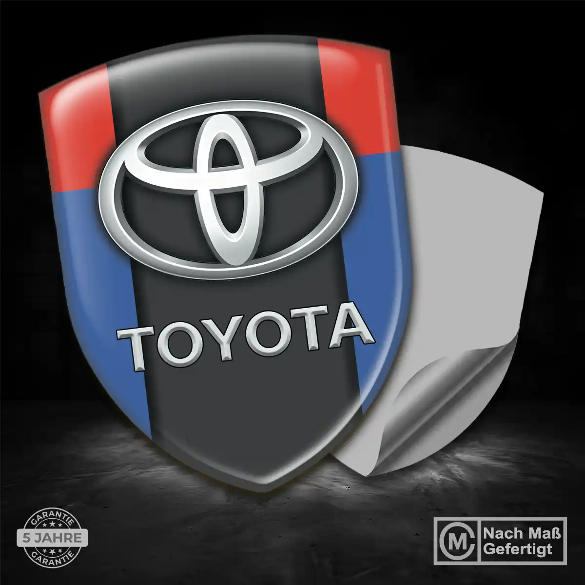 Toyota Aufkleber Emblem Wappen Stilvolles Design