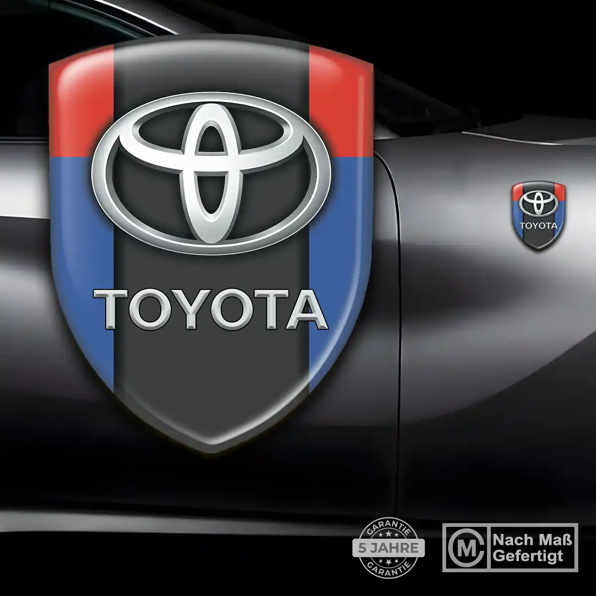 Toyota Aufkleber Emblem Wappen Stilvolles Design