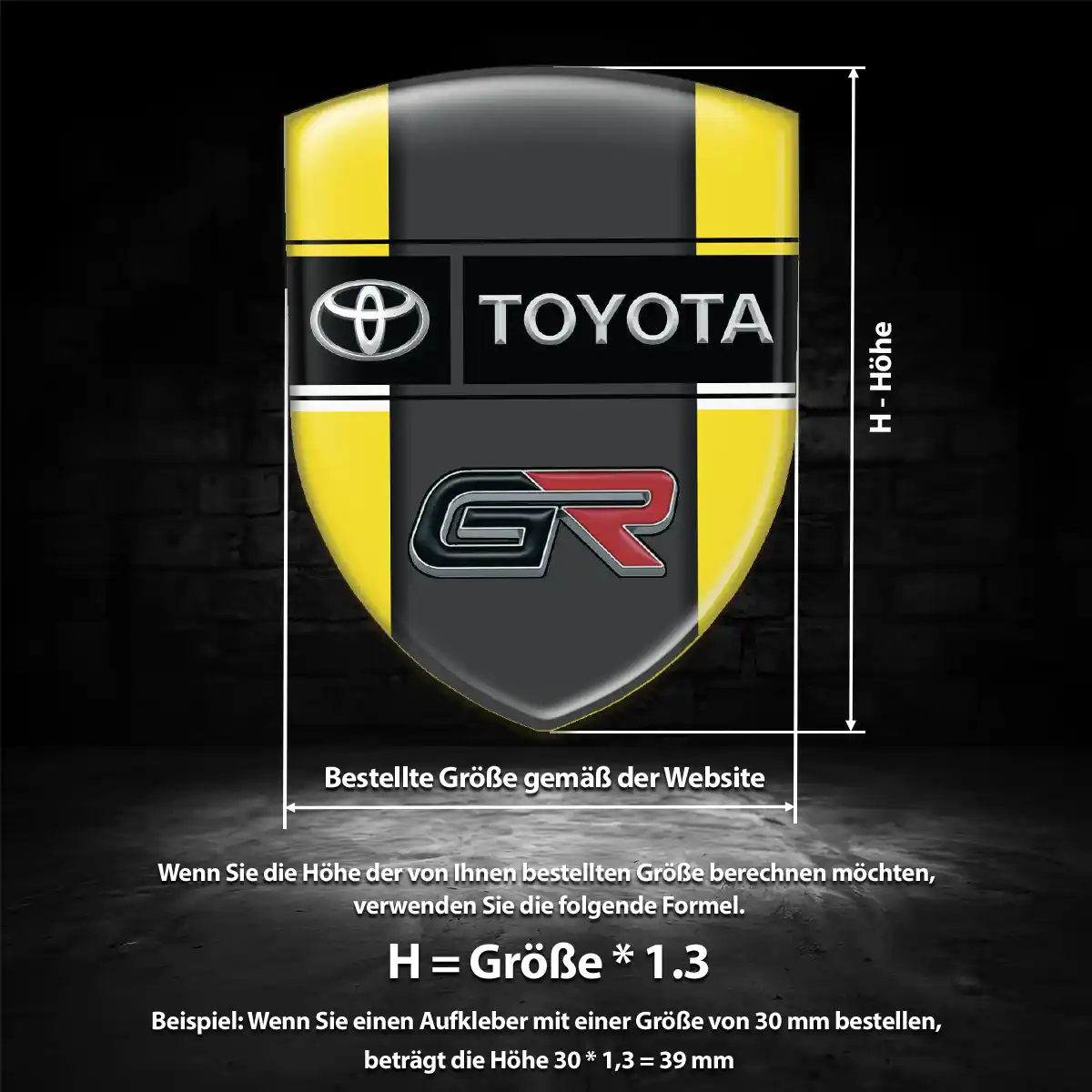 Toyota Aufkleber Embleme Silikon Auto Stilvolles Design
