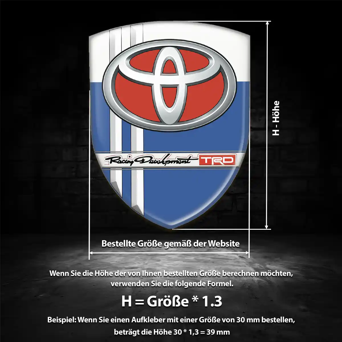 Toyota Aufkleber Embleme Silikon Stilvolles Design
