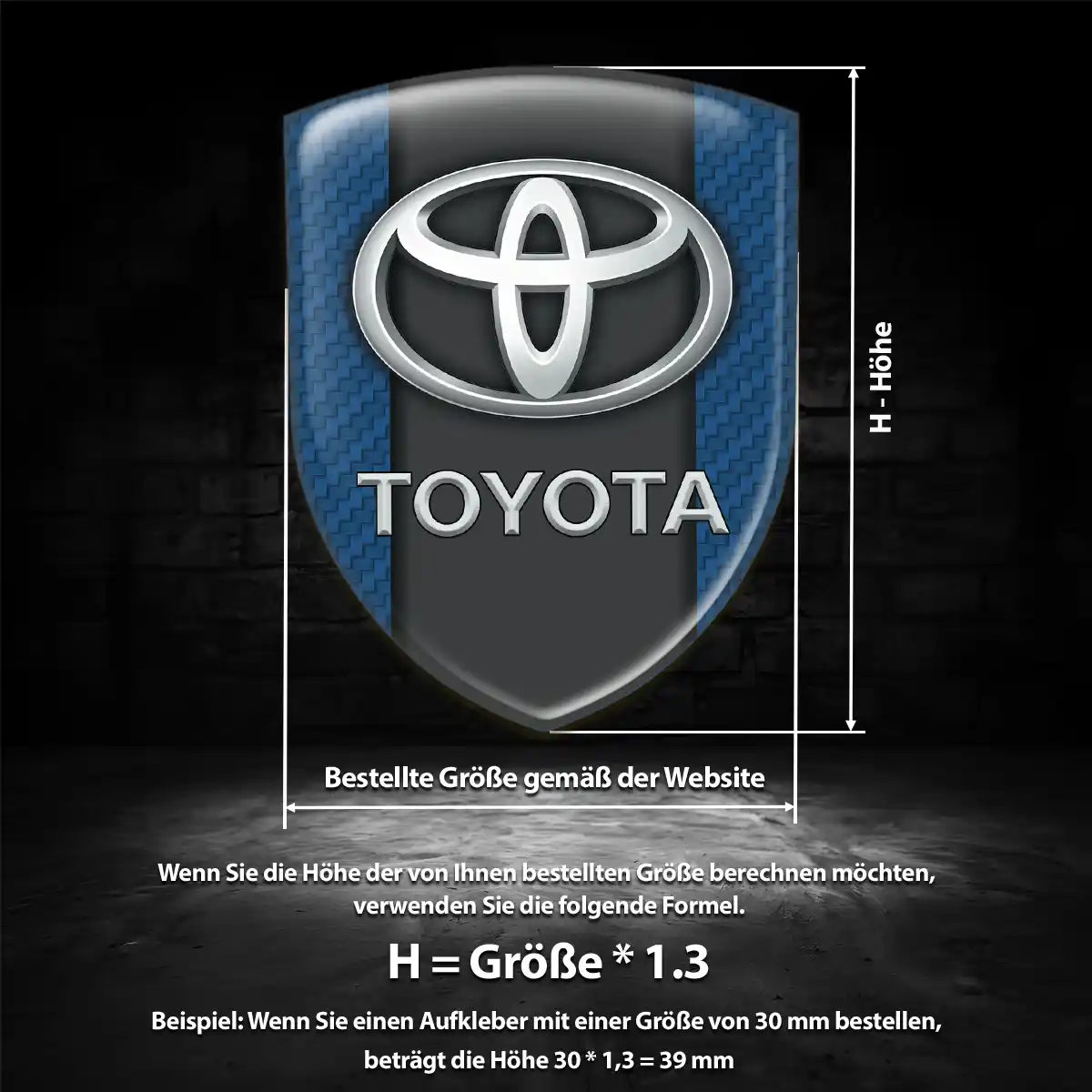 Toyota Aufkleber Stilvolles Design