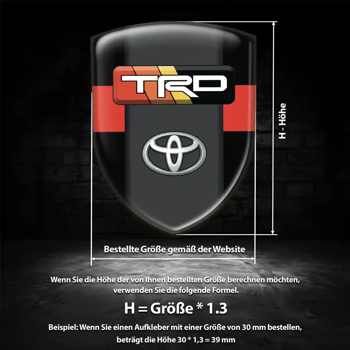Toyota Aufkleber Wappen Auto Stilvolles Design
