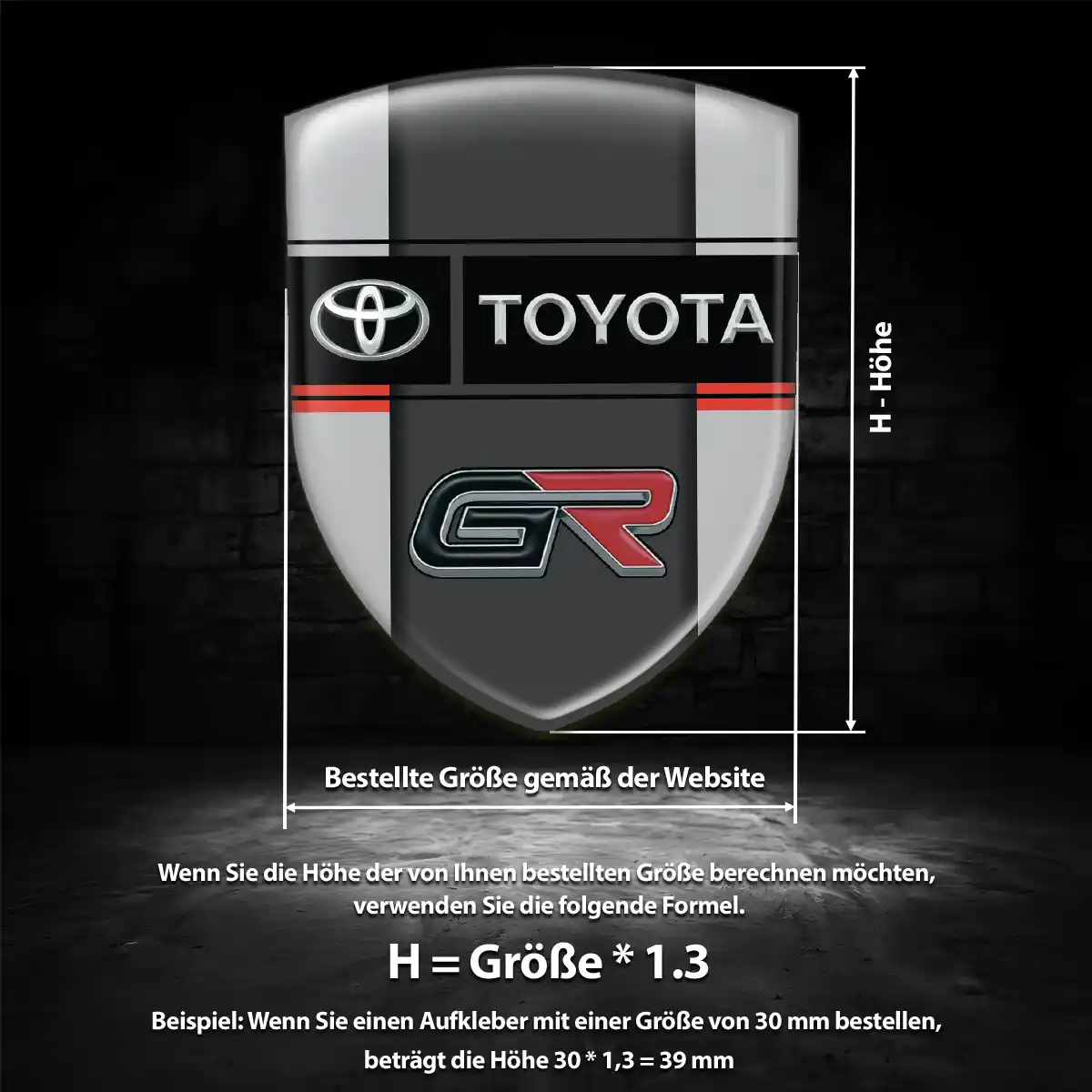 Toyota Aufkleber Wappen Emblem Auto Stilvolles Design