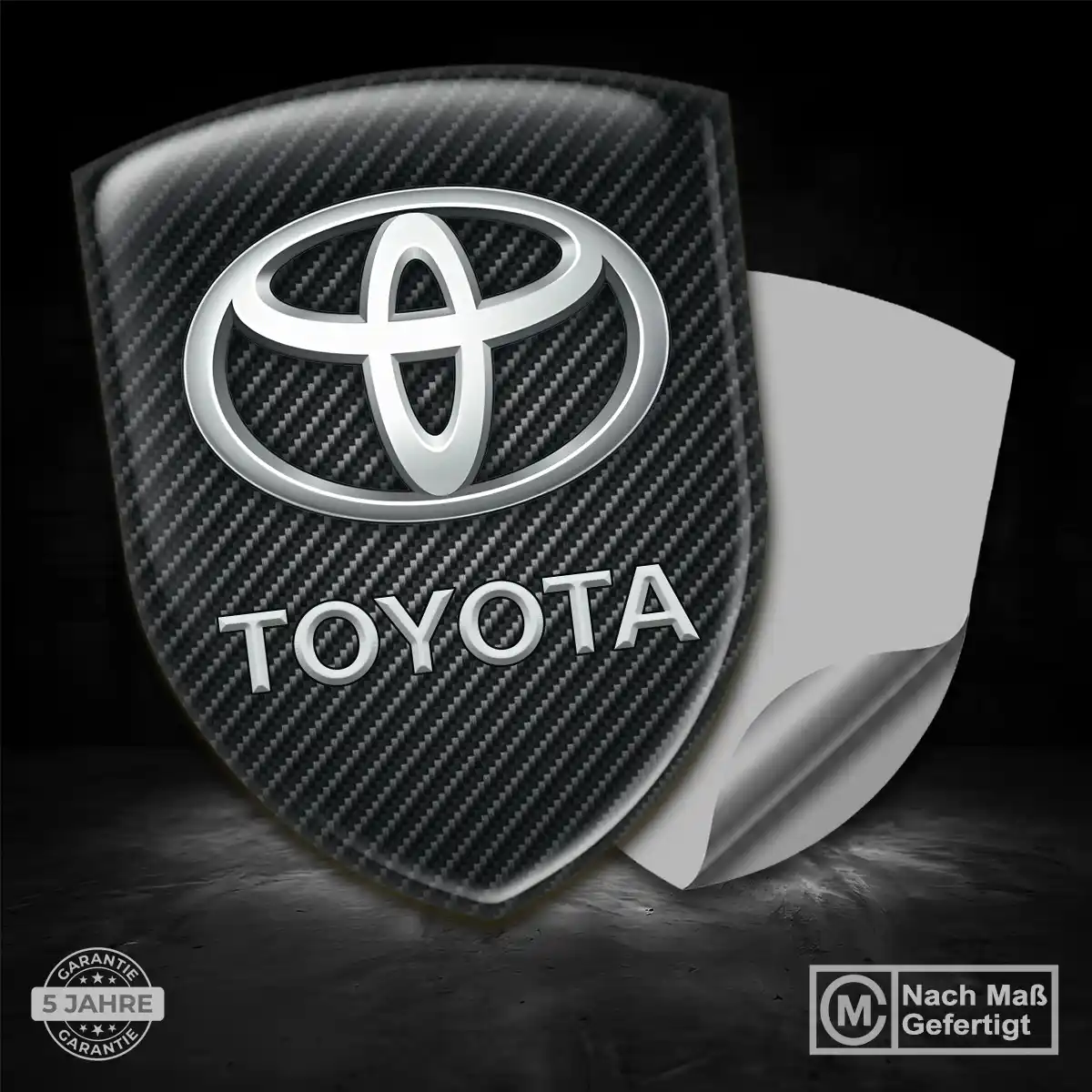Toyota Aufkleber Wappen Stilvolles Design