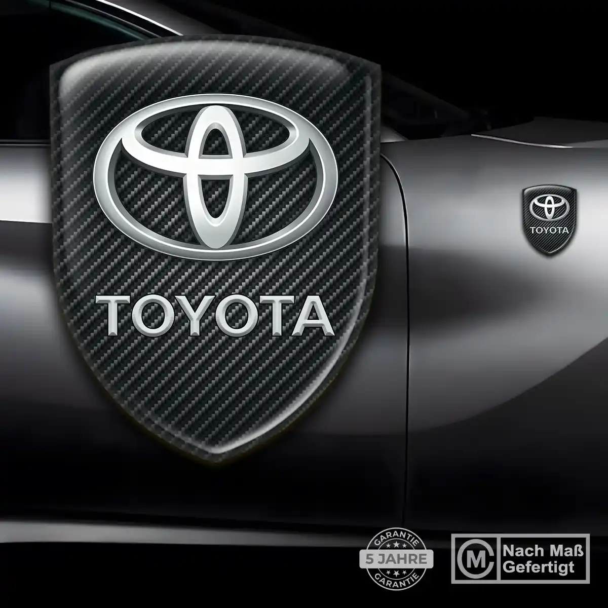 Toyota Aufkleber Wappen Stilvolles Design