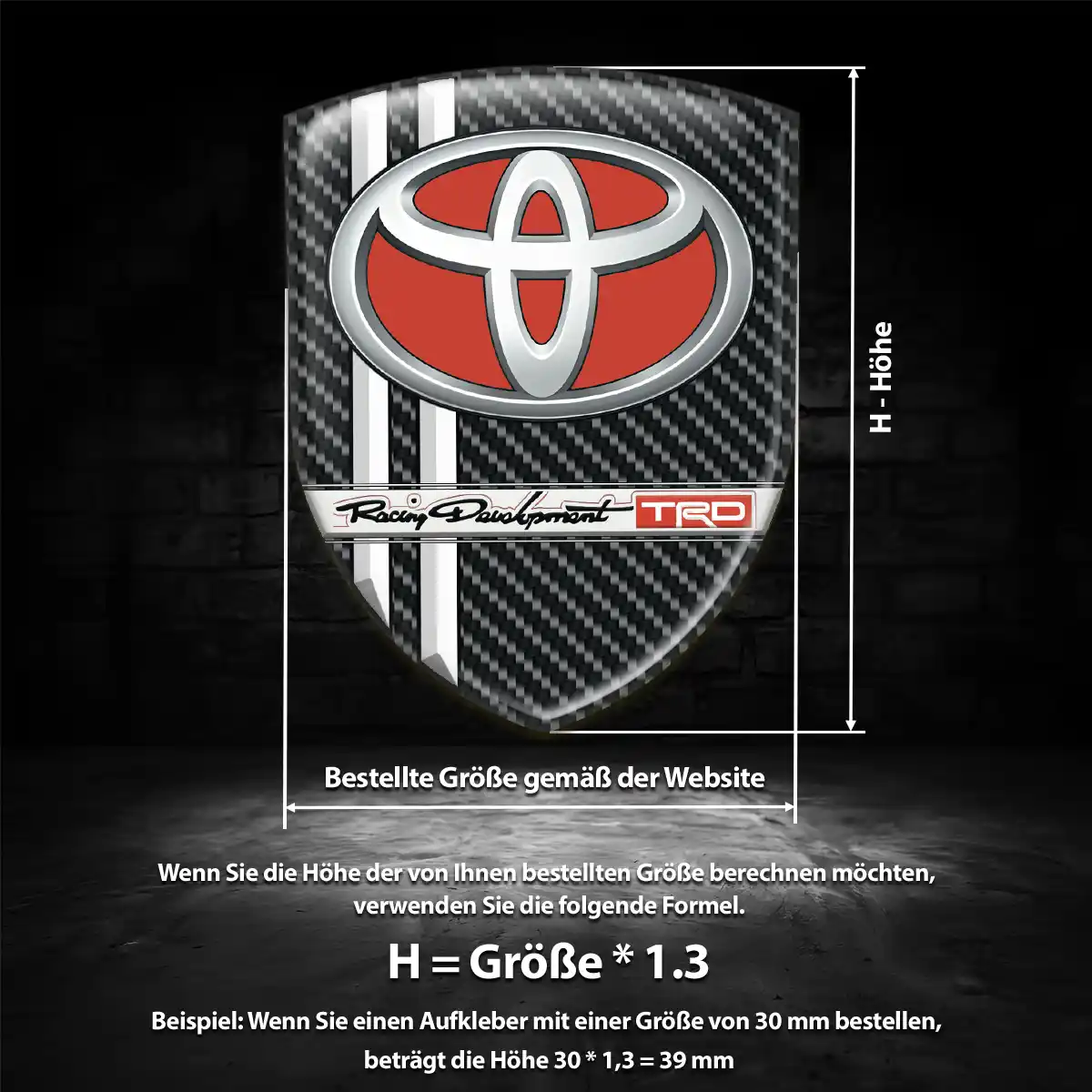 Toyota Emblem Aufkleber Stilvolles Design