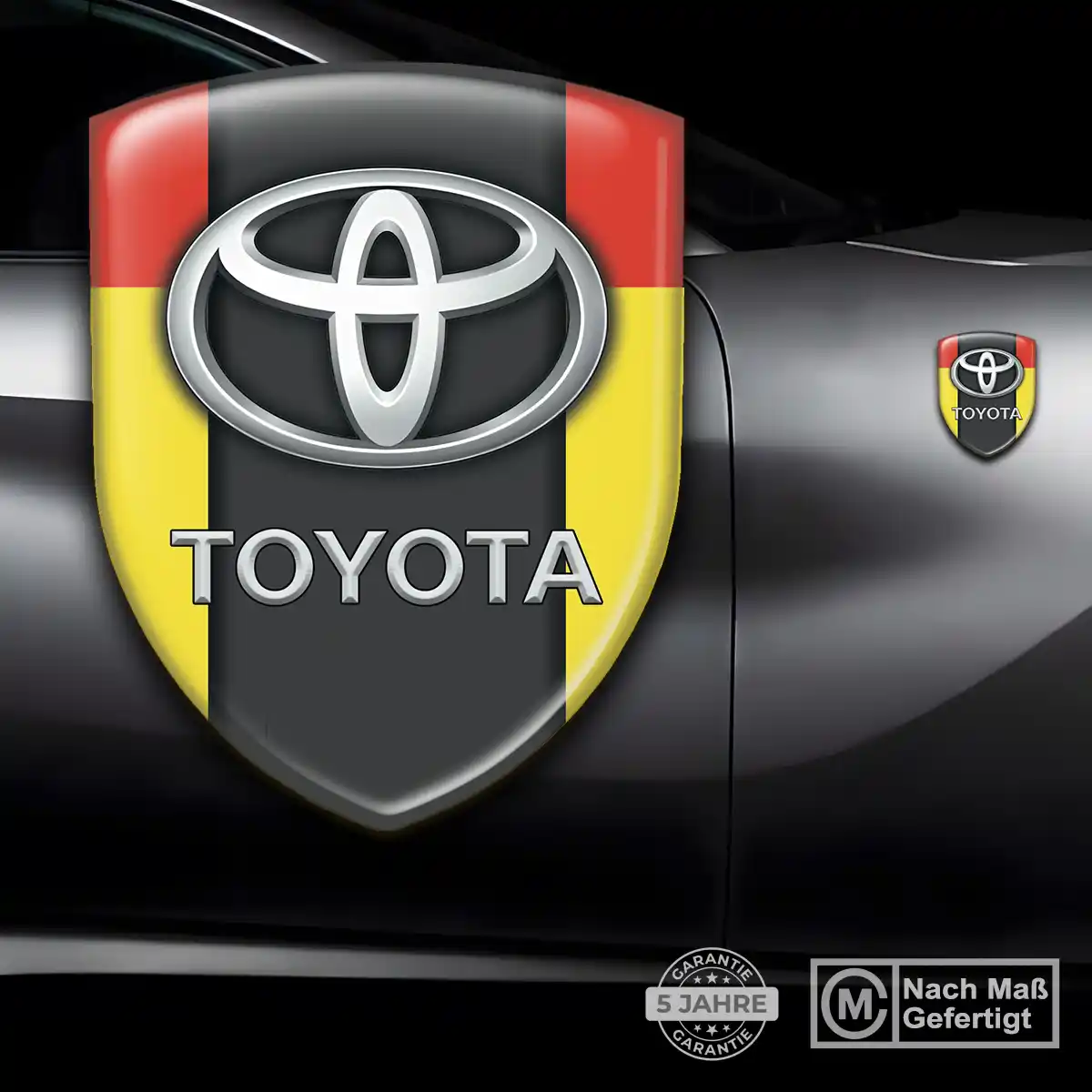 Toyota Emblem Aufkleber Wappen Stilvolles Design