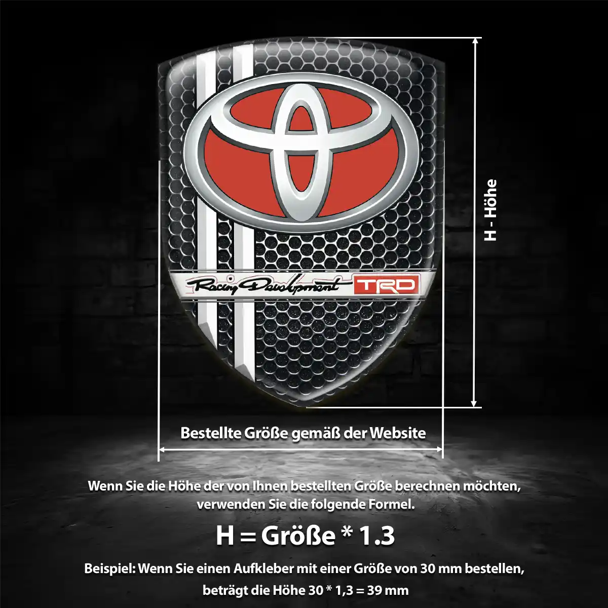 Toyota Emblem Wappen Stilvolles Design