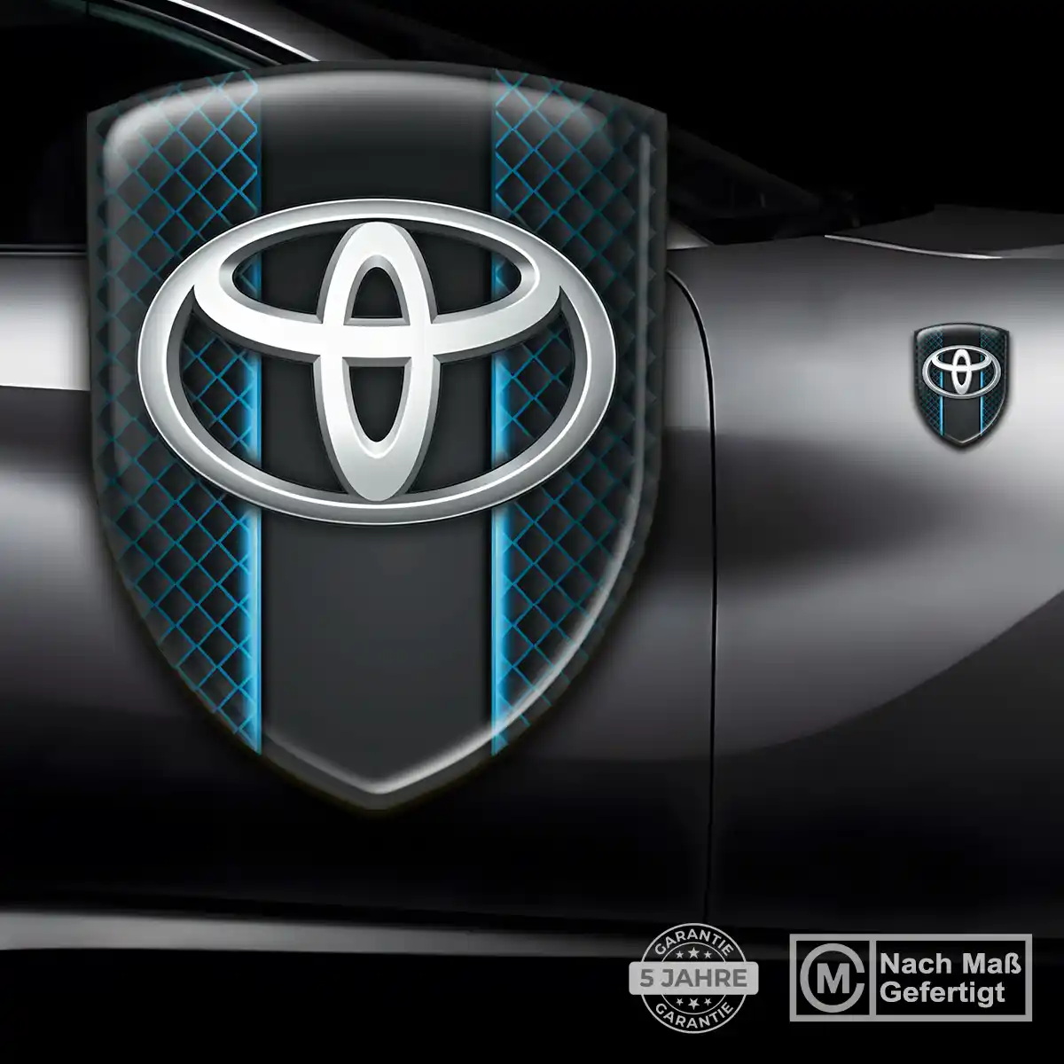 Toyota Embleme Silikon Aufkleber Stilvolles Design