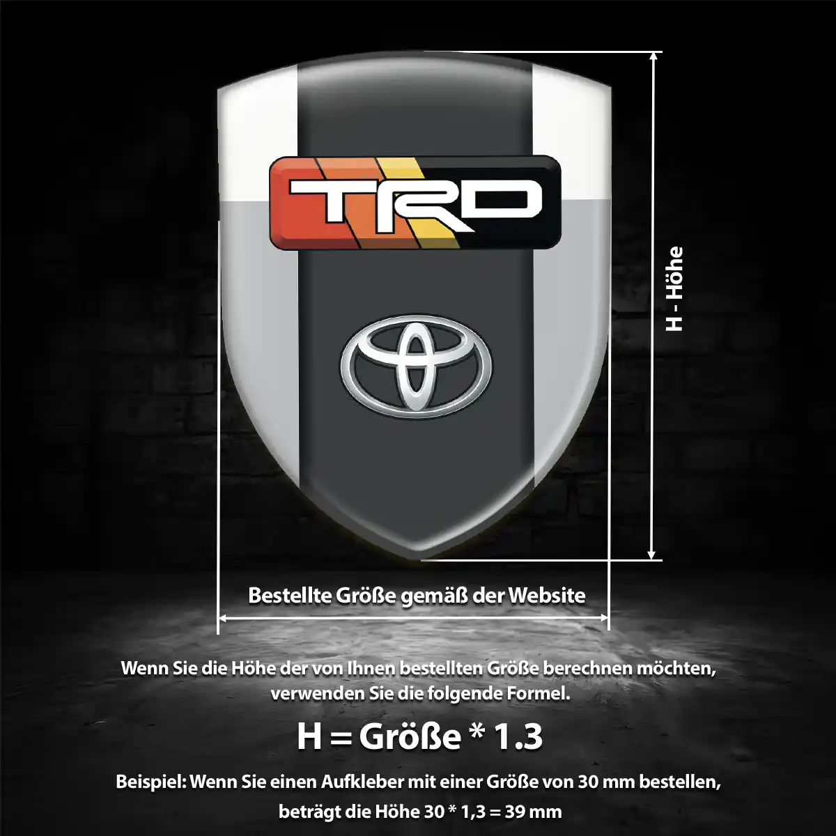 Toyota Silikon Aufkleber Embleme Auto Stilvolles Design