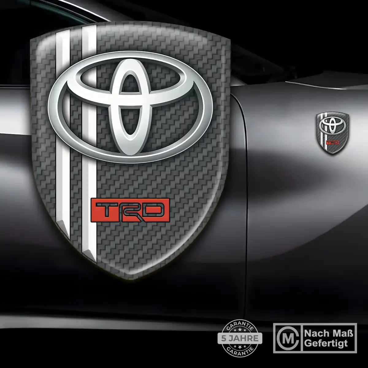 Toyota Silikon Aufkleber Wappen Stilvolles Design