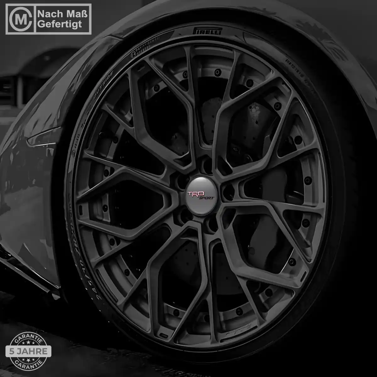 Toyota TRD Aufkleber Radmitte Exterieurdesign
