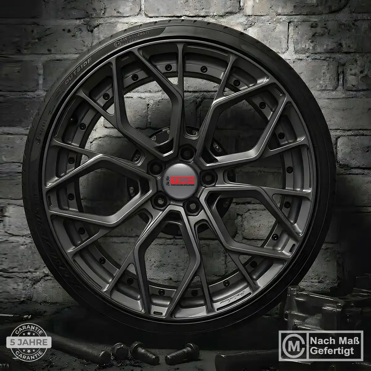Toyota TRD Emblem Silikon Aufkleber Radkappen Luxus-Edition